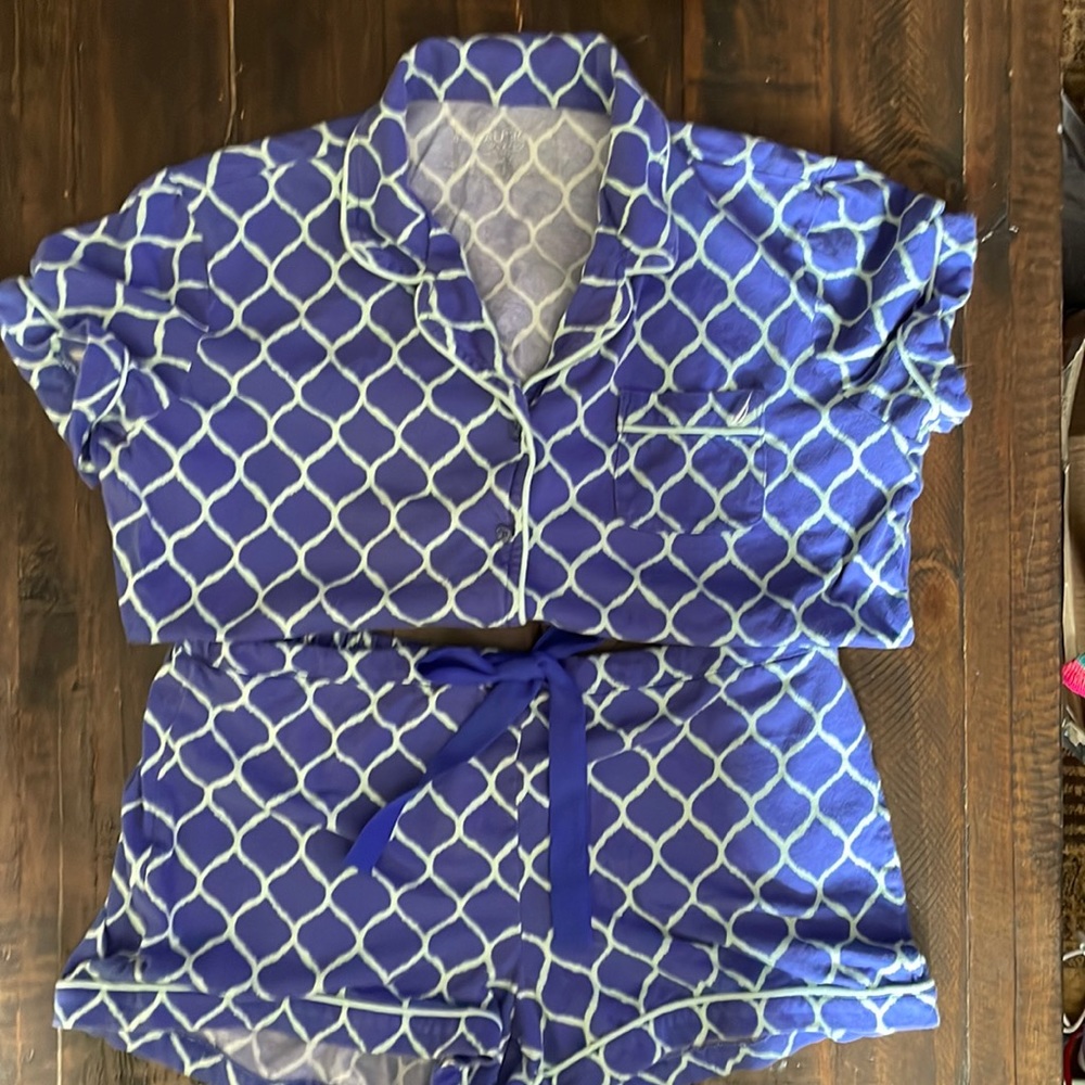 NAUTICA 2 piece pajama set w/shorts size L GUC